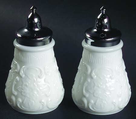 Wild Rose and Bowknot Milkglass by Fenton