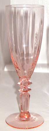 FRY68 Pink Fluted Champagne