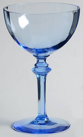 7553 Blue Champagne/Tall Sherbet