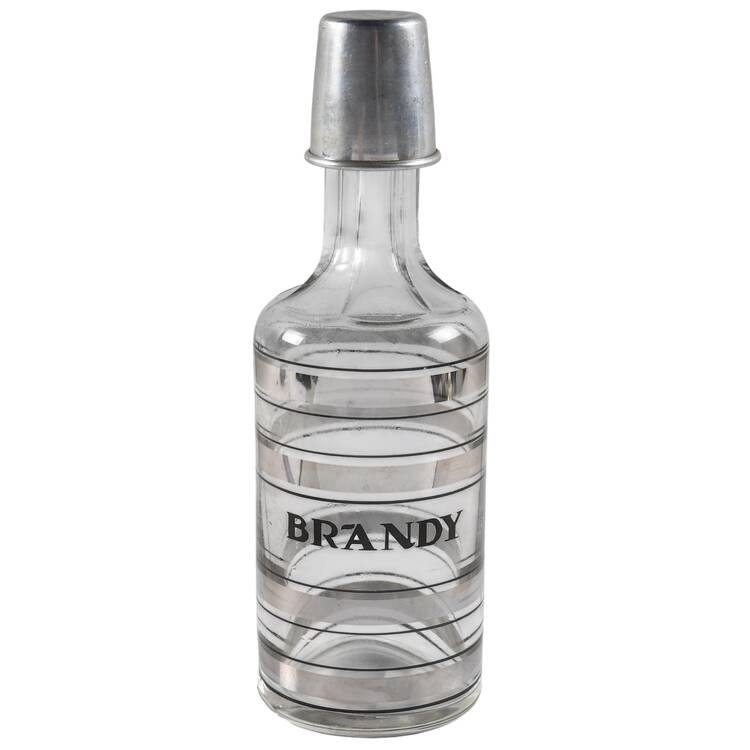 Radio Bar (Platinum Bands) Brandy Decanter & Stopper