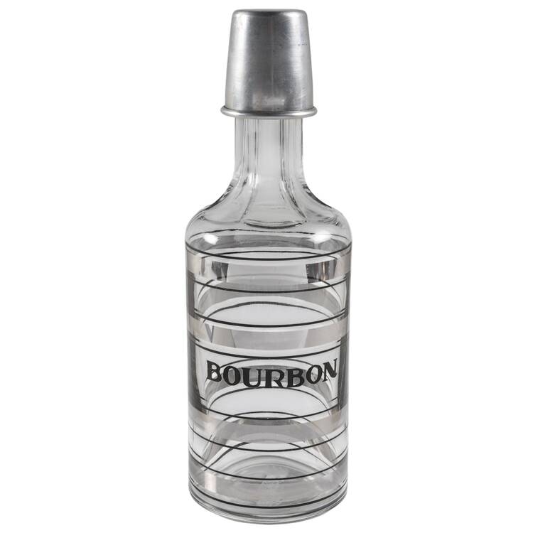 Radio Bar (Platinum Bands) Bourbon Decanter & Stopper