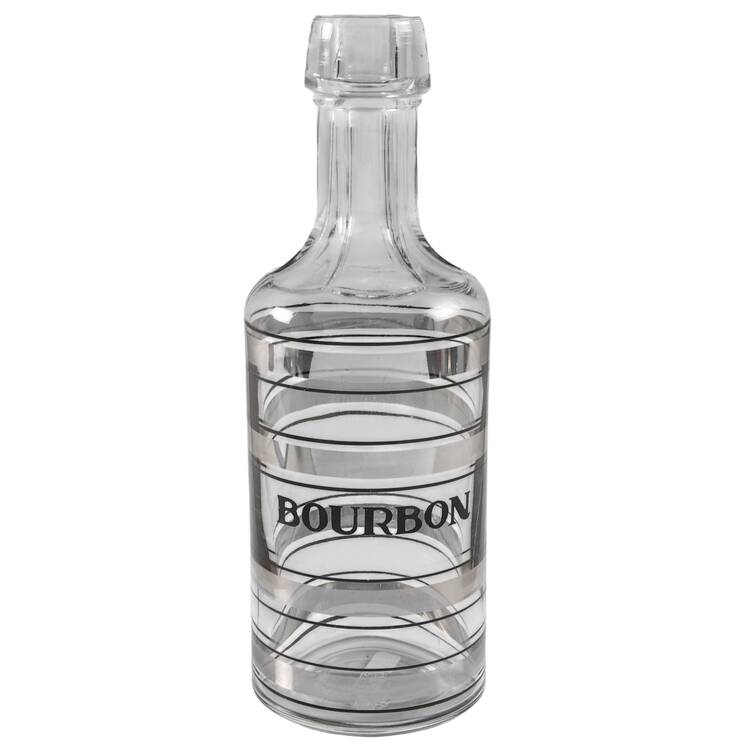 Radio Bar (Platinum Bands) Bourbon Decanter No Stopper