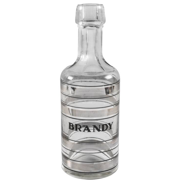 Radio Bar (Platinum Bands) Brandy Decanter No Stopper