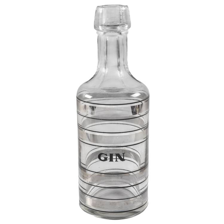 Radio Bar (Platinum Bands) Gin Decanter No Stopper