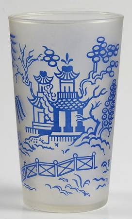 Willow Blue 8 Oz Flat Tumbler