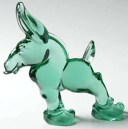 Heisey Animals & Figurines Sea Mist Donkey