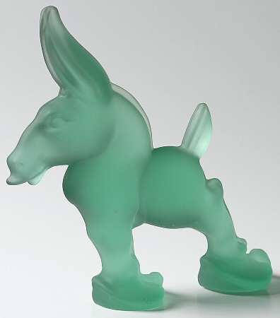 Heisey Animals & Figurines Sea Mist Satin Donkey