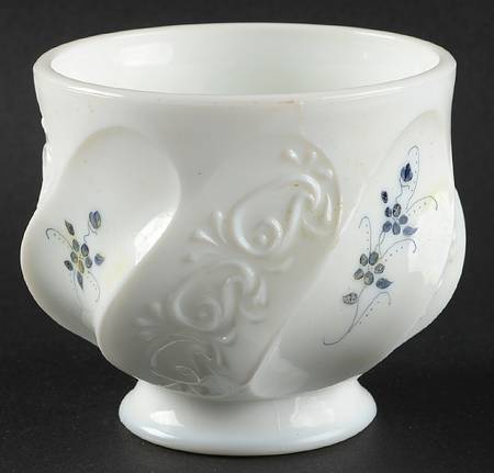Elizabeth Silver Crest (Blue Floral) by Fenton