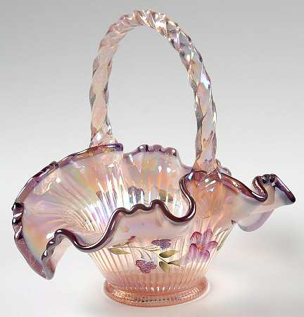 Fenton Baskets #CV161JF Crests 8" Basket