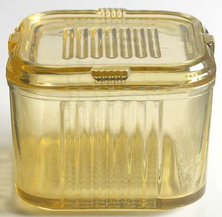 FEG37 Amber Small Refrigerator Jar & Lid