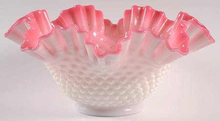 Hobnail Peach Blow by Fenton