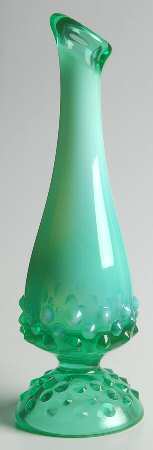 Hobnail Green (Opalescent, Bluish Green) by Fenton