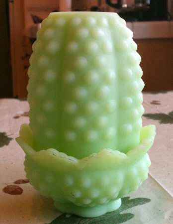 Hobnail Lime Sherbet (Satin) by Fenton