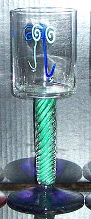 F2G1 Water Goblet by Fine Line Studio Glass