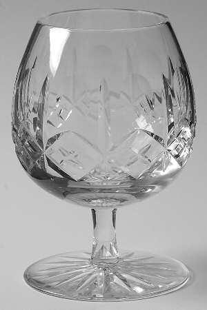 Aran (Round Bowl, Cut Base) Brandy Glass by Galway