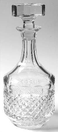 O'Malley(Plain Foot) Decanter & Stopper by Galway