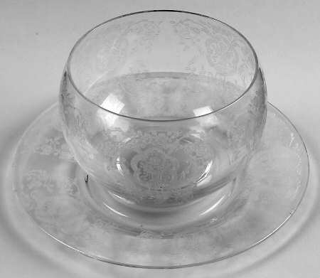 Bridal Bouquet (Stem #35) Mayonnaise Bowl and Underplate