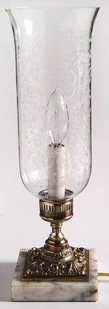 Bridal Bouquet (Stem #35) (2 Piece) Electric Hurricane Lamp