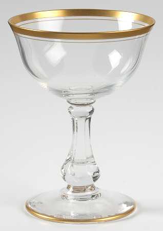Colonial II (Stem 98, Gold Trim) Champagne/Tall Sherbet