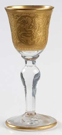Georgian Gold Cordial Glass