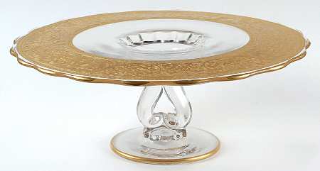 Georgian Gold Round Cake Stand