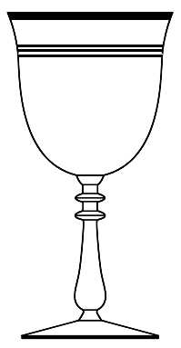Gold Band (Decoration A, Stem #78) by Glastonbury - Lotus