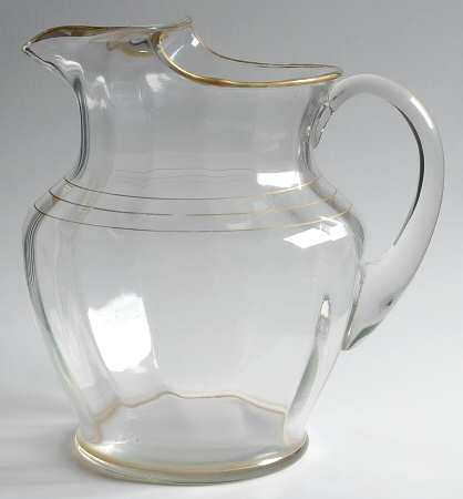 Gold Band (Decoration A, Stem #78) 86 Oz Ice Lip Pitcher