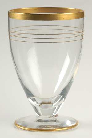 Gold Band (Decoration A, Stem #78) Footed Tumbler