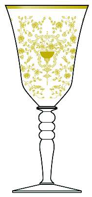 Rose Bud (Gold Encrusted, Stem 86)