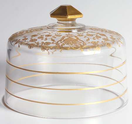 Rose Bud (Gold Encrusted, Stem 86) Cheese Cover