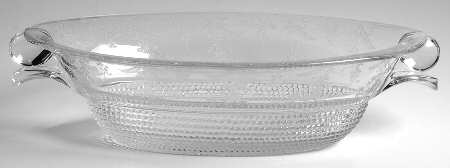Vesta Clear (Stem 75) 13" Oval Handled Bowl