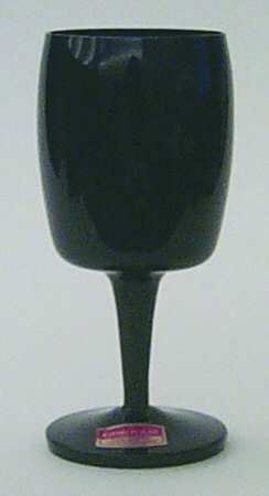 Accent Black Wine Glass by Gorham Crystal