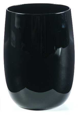 Accent Black 12 Oz Flat Tumbler