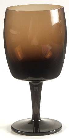 Accent Brown Water Goblet by Gorham Crystal