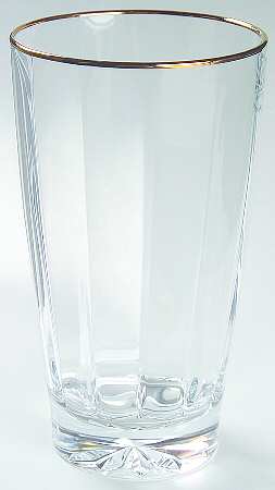 Andante Gold (Gold Trim) Highball Glass