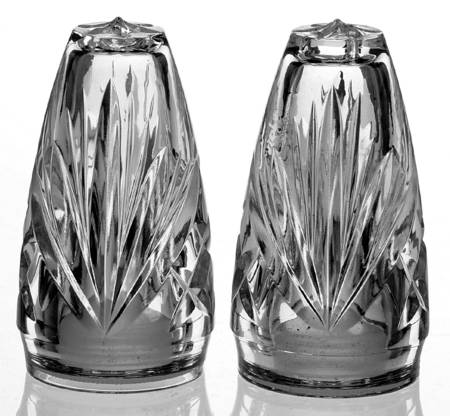 Cherrywood Clear Stoppered Shaker Set
