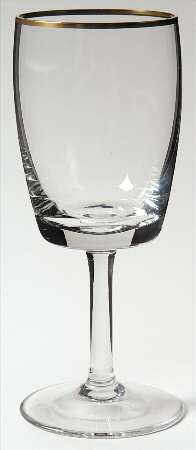 Firelight (Gold Trim) Wine Glass