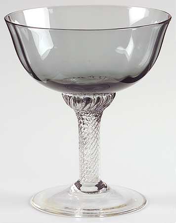 Octette Grey Champagne/Tall Sherbet by Gorham Crystal