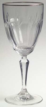 Royal Devon (Gold Trim) Water Goblet by Gorham Crystal