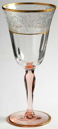 Decoration 889 Rose (Gold Trim) by Glastonbury - Lotus