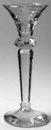 Chantilly 9" Single Light Candlestick by Gorham Crystal