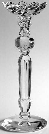 Chantilly 12" Tall Single Light Candlestick by Gorham Crystal