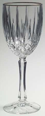 Regalta Gold Water Goblet by Gorham Crystal