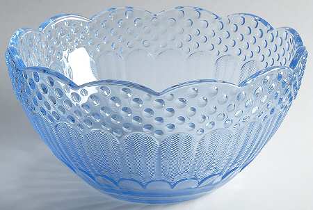 Emily's Attic Blue 10" Round Bowl