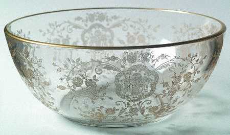Bridal Bouquet (Gold Encrusted, Stem 35) Salad Bowl