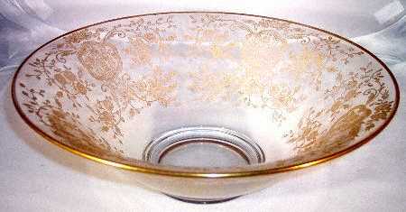 Bridal Bouquet (Gold Encrusted, Stem 35) Flared Bowl