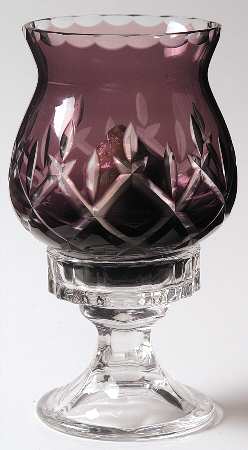 Lady Anne Amethyst Hurricane Lamp & Globe