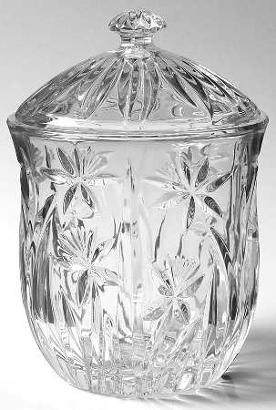 Floral Garden Biscuit Barrel & Lid