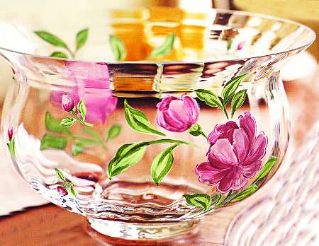 Lady Anne Handpaint Collection 9" Round Bowl