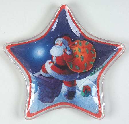 Santa Star Shape Dish